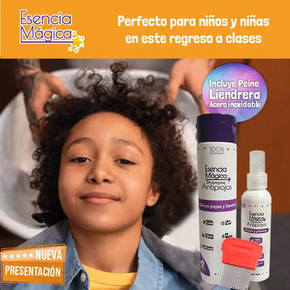 🪻Kit Esencia Mágica: 🌿Tratamiento Antipiojos + Spray y Peine🌿