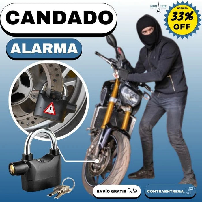 🚦🏍️Total Security: Combo Motero Intercom + Candado Alarma 🛵💓