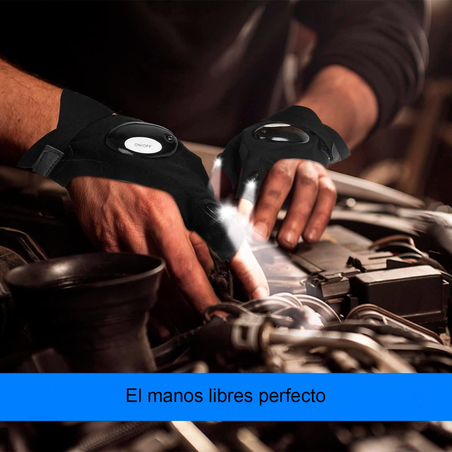 Guante con Linterna Led Manos Libres
