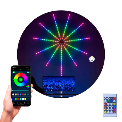 🎉Cinta Led Fuegos✨🪩 Artificiales Navidad🎆