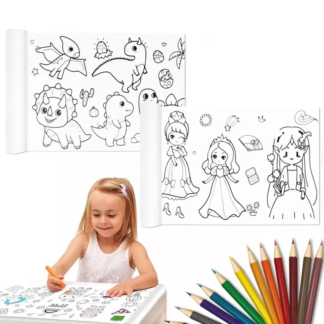 RollPaint™ ✍️Rollo Adhesivo Para Colorear💞