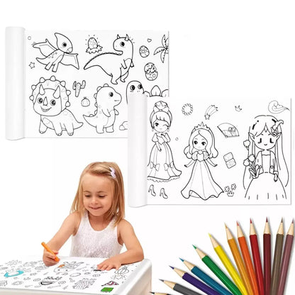 RollPaint™ ✍️Rollo Adhesivo Para Colorear💞