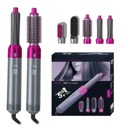 💕Cepillo Secador💁‍♀️✨5 En 1 Alisador De Pelo🎀
