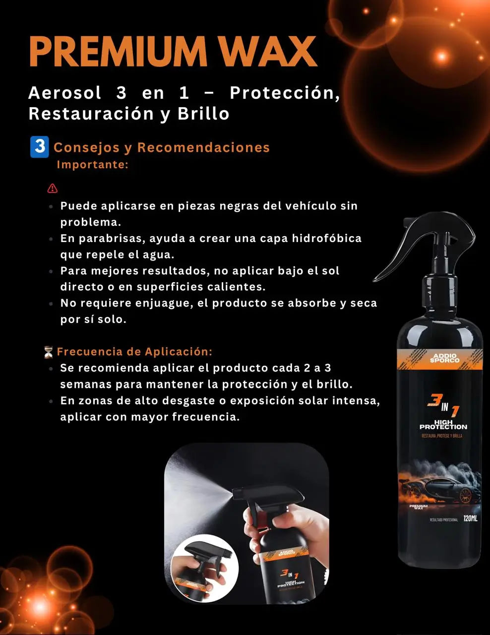 🚘Nano Cerámico Premium Wax 120 ML + PAÑO🏍️