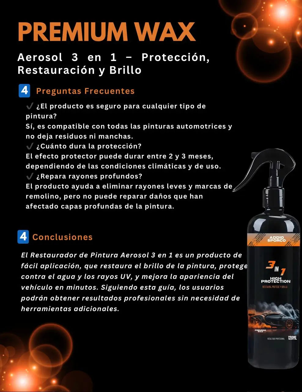 🚘Nano Cerámico Premium Wax 120 ML + PAÑO🏍️