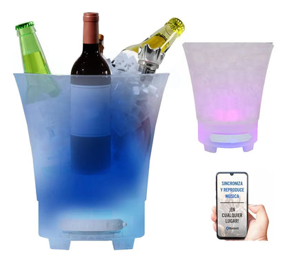 🪩PartyFreeze™💃💞 Hielera Led Con Parlante Bluetooth❄️