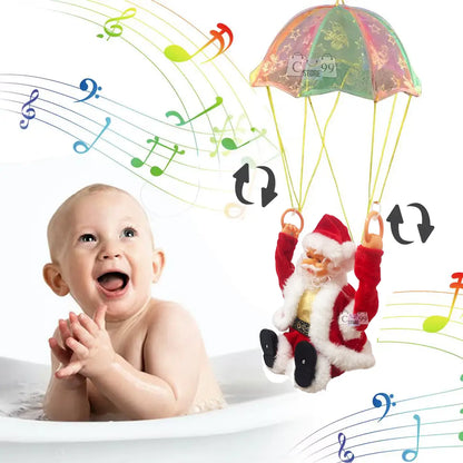 🎄Papá Noel en Paracaídas 🪂🎅- El Espíritu Navideño en Movimiento🕯️