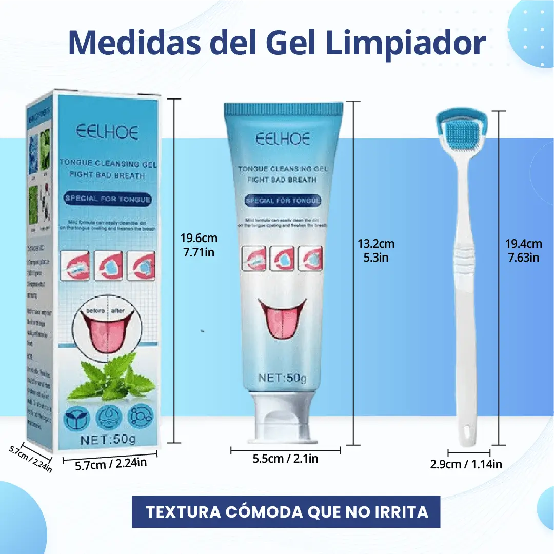 🫧Gel+Limpiador De Lengua🪥🍃