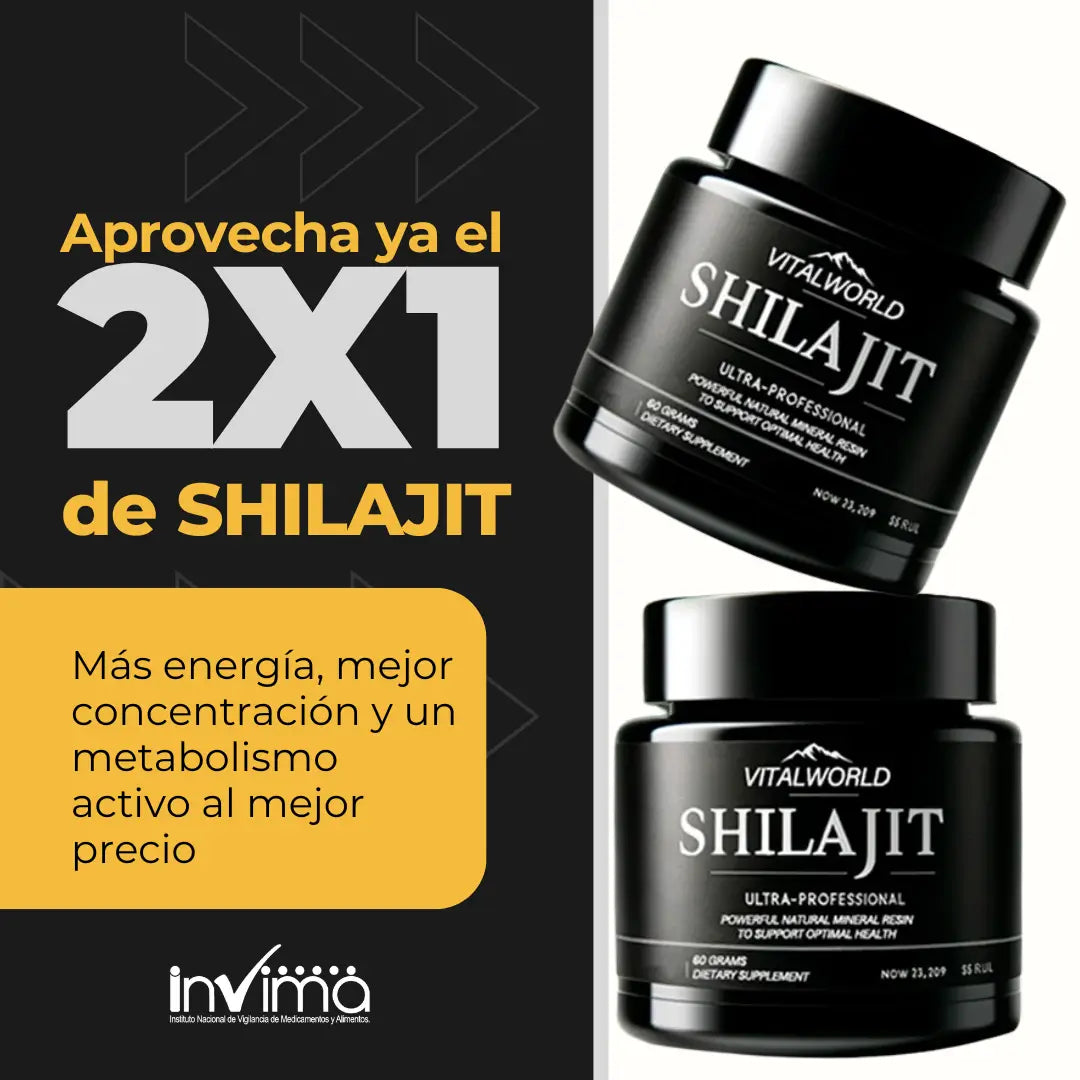 ⚡️Shilajit Jalea del Himalaya🏔️ Promo 2x1 de 60 ml🔥