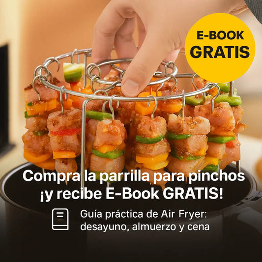 🍗Parrilla Para Brochetas🥦🍡 en Freidora de Aire🍽️