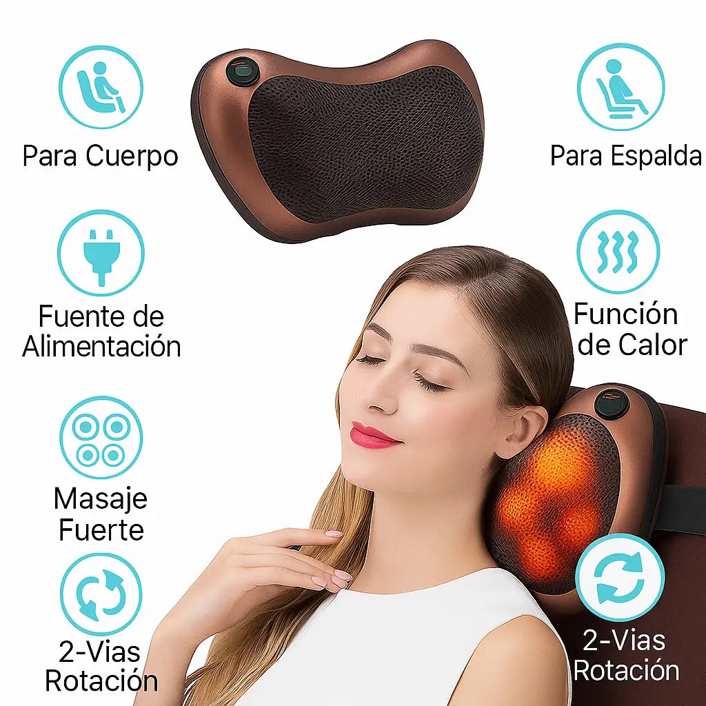 👏Confort Duo™🤸🏃‍♀️‍➡️ Cojín Masajeador + Parches Reparadores😍