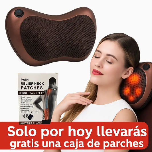 👏Confort Duo™🤸🏃‍♀️‍➡️ Cojín Masajeador + Parches Reparadores😍