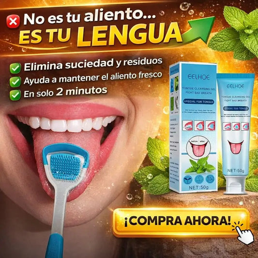 🫧Gel+Limpiador De Lengua🪥🍃