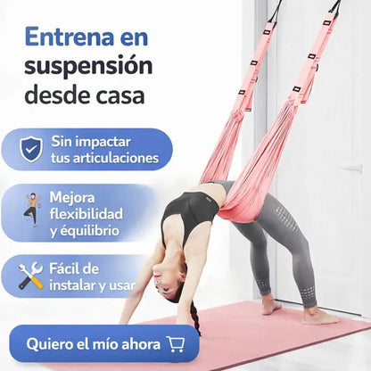 ⚖️GravityFlow™🧘‍♀️Hamaca Aérea Para Yoga🤸