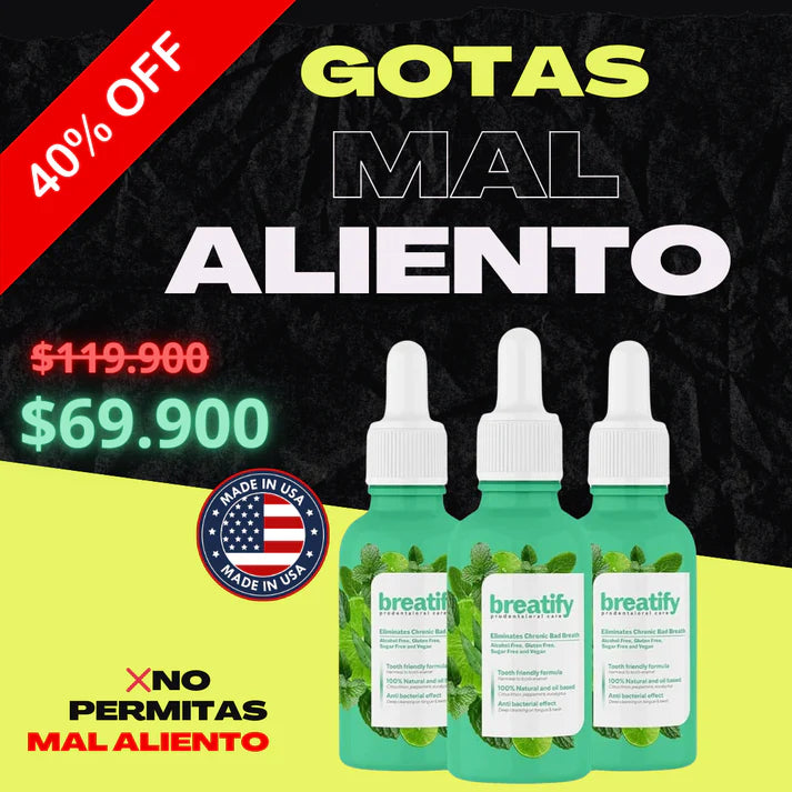 🏷️Tratamiento Gotas Naturales para el Mal Aliento🏷️
