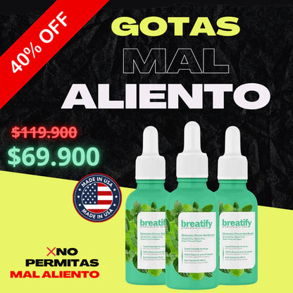 🏷️Tratamiento Gotas Naturales para el Mal Aliento🏷️